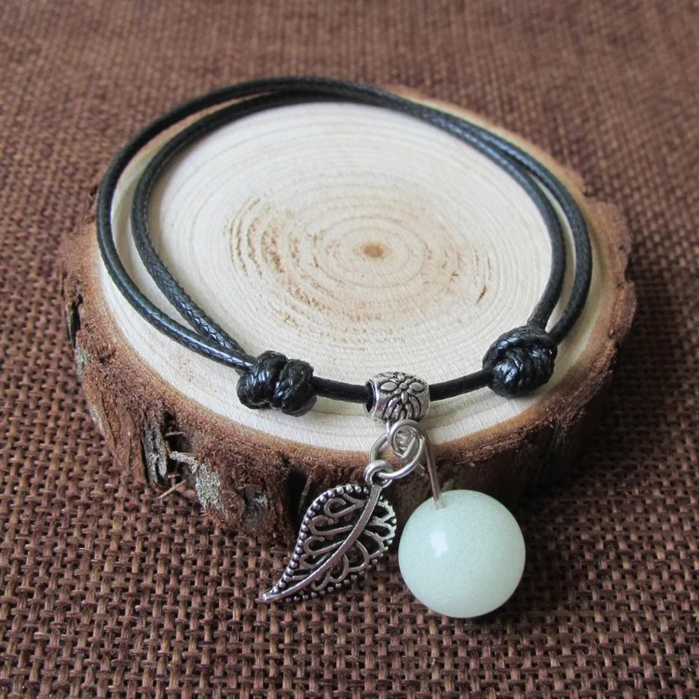 Adjustable Luminous Bead Anklets for Summer Beach