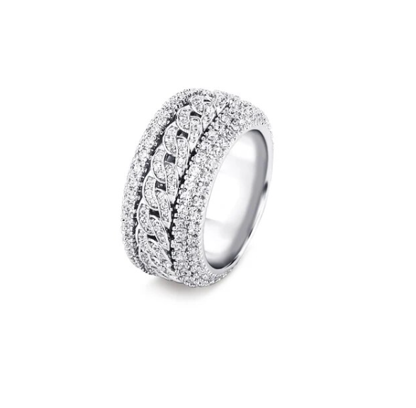 Bling Iced Out Cuban Rings