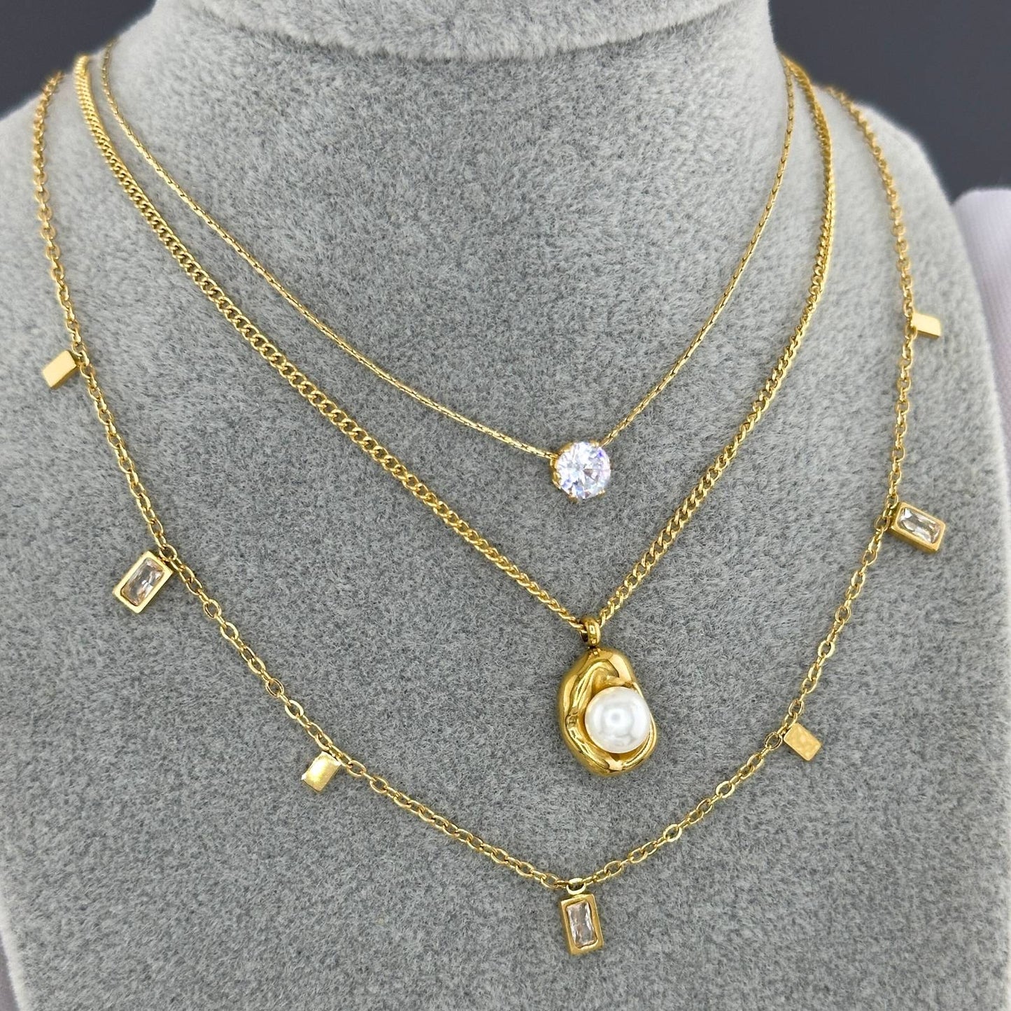Gemora Special - 18K Goudvergulde Halsketting met Parel