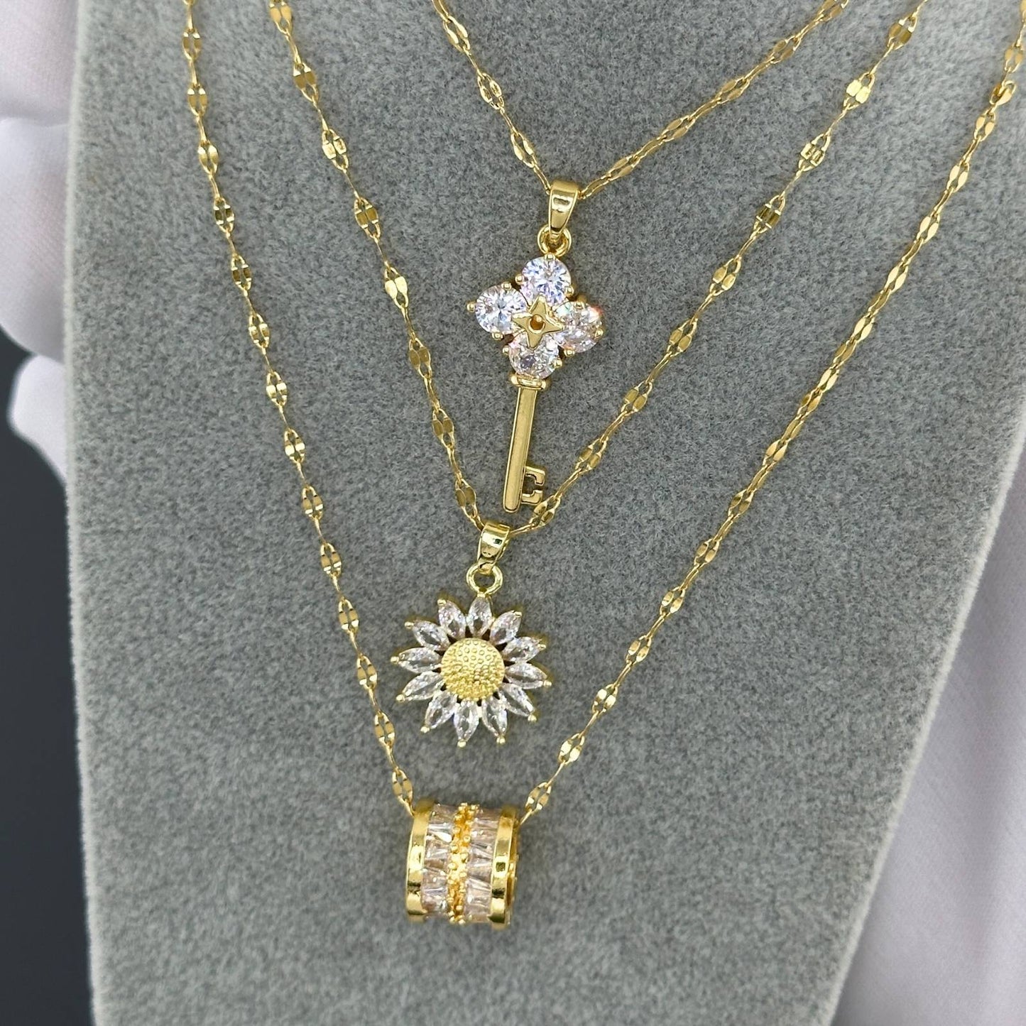 Gemora Special - 18K Vergulde "Key" Halsketting