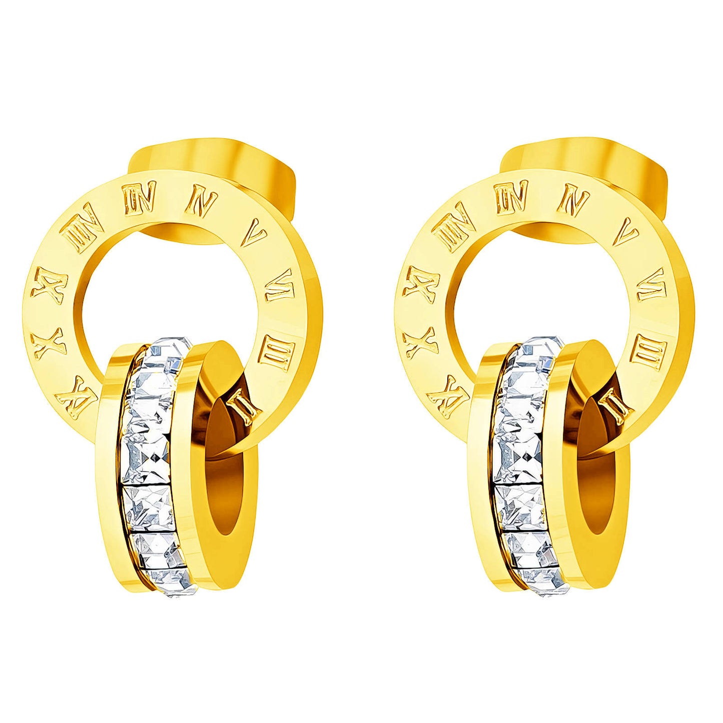 Luxury Gold Jewelry Set – Necklace, Bracelet & Earrings – Gold Plated