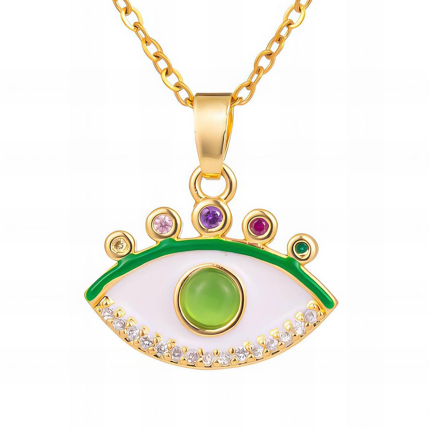 Gemora Special - 18K Goudvergulde "Evil Eye" Armband