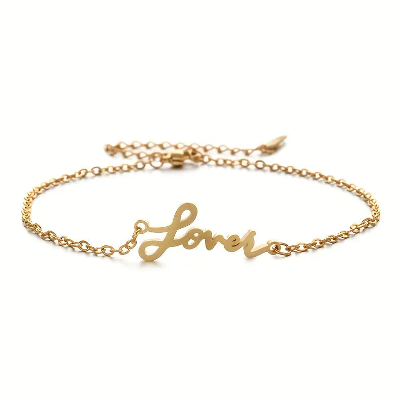 Real Gold Plated O Chain Stainless Steel Anklets