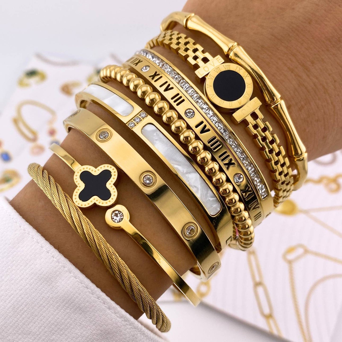 Gemora Special - 18K Vergulde "Pure Klasse" Armband