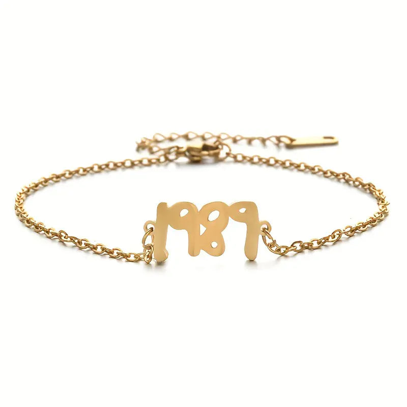 Real Gold Plated O Chain Stainless Steel Anklets