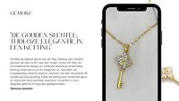 Gemora Special - 18K Vergulde "Key" Halsketting