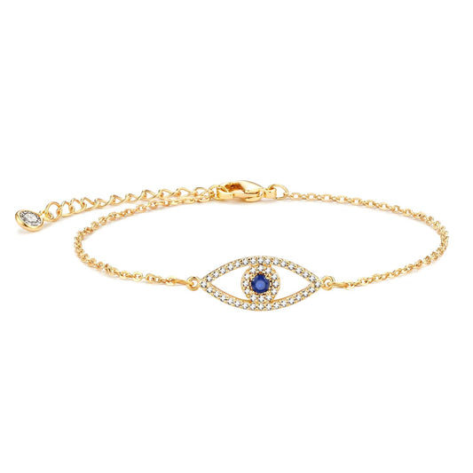 18K Goudvergulde "Evil Eye" Armband