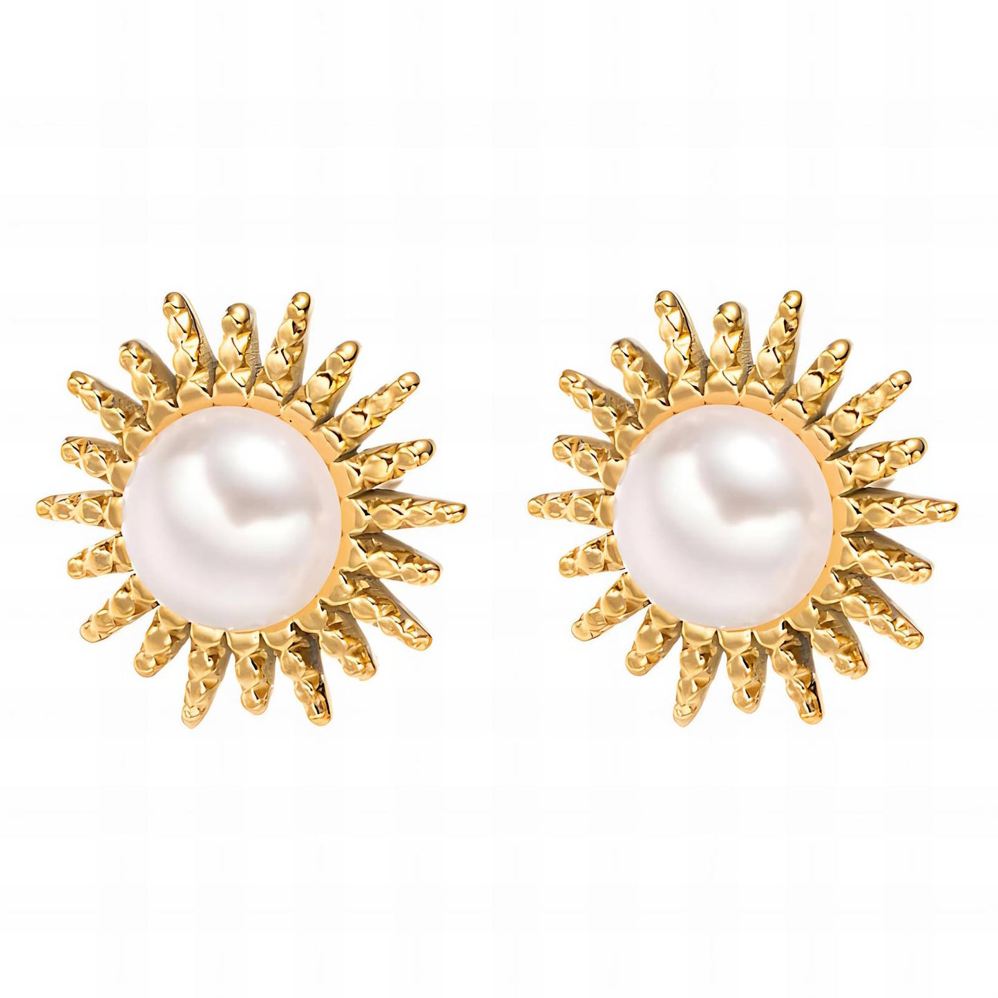Elegant Pearl Jewelry Set – Necklace, Bracelet & Earrings – Gold Plated
