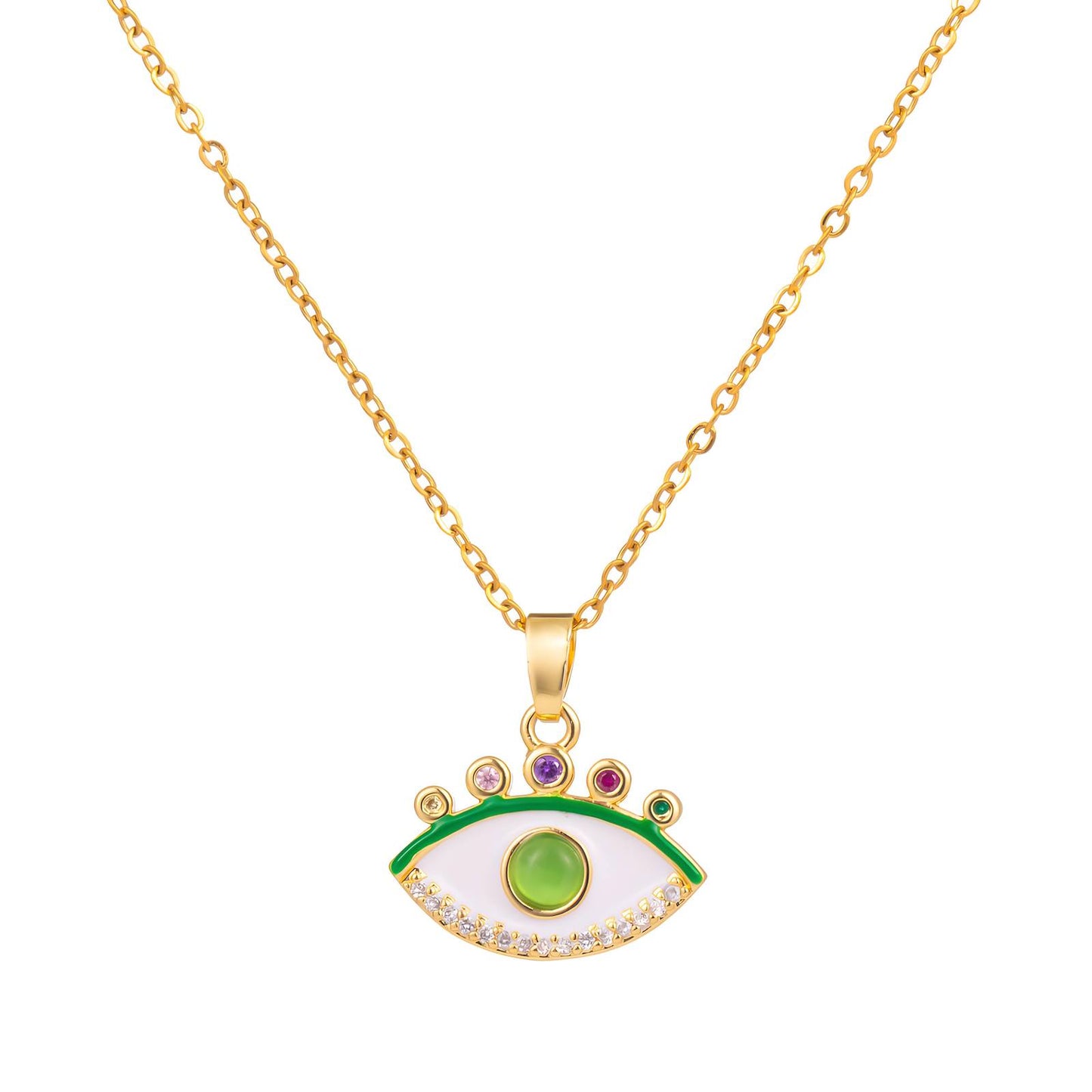 Gemora Special - 18K Goudvergulde "Evil Eye" Armband