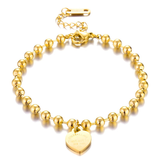 Gemora Special - 18K Goudvergulde "Hearts" Armband – Romantiek
