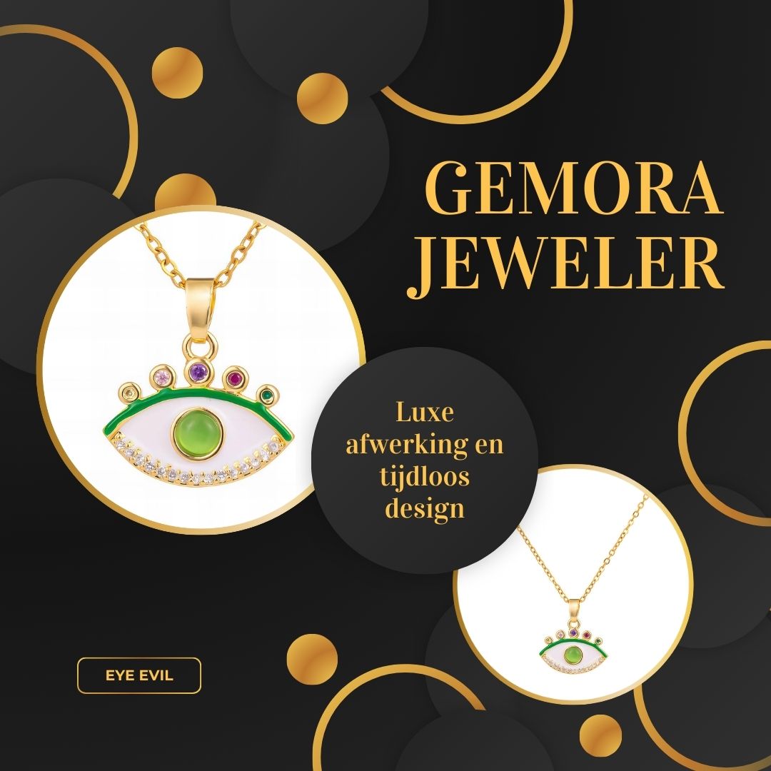 Gemora Special - 18K Goudvergulde "Evil Eye" Armband