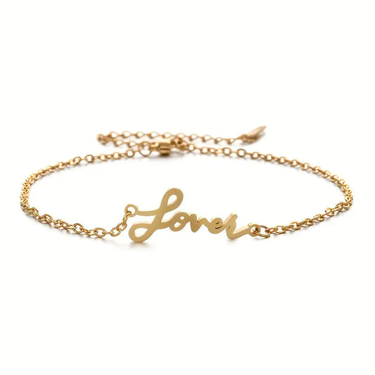 Real Gold Plated O Chain Stainless Steel Anklets