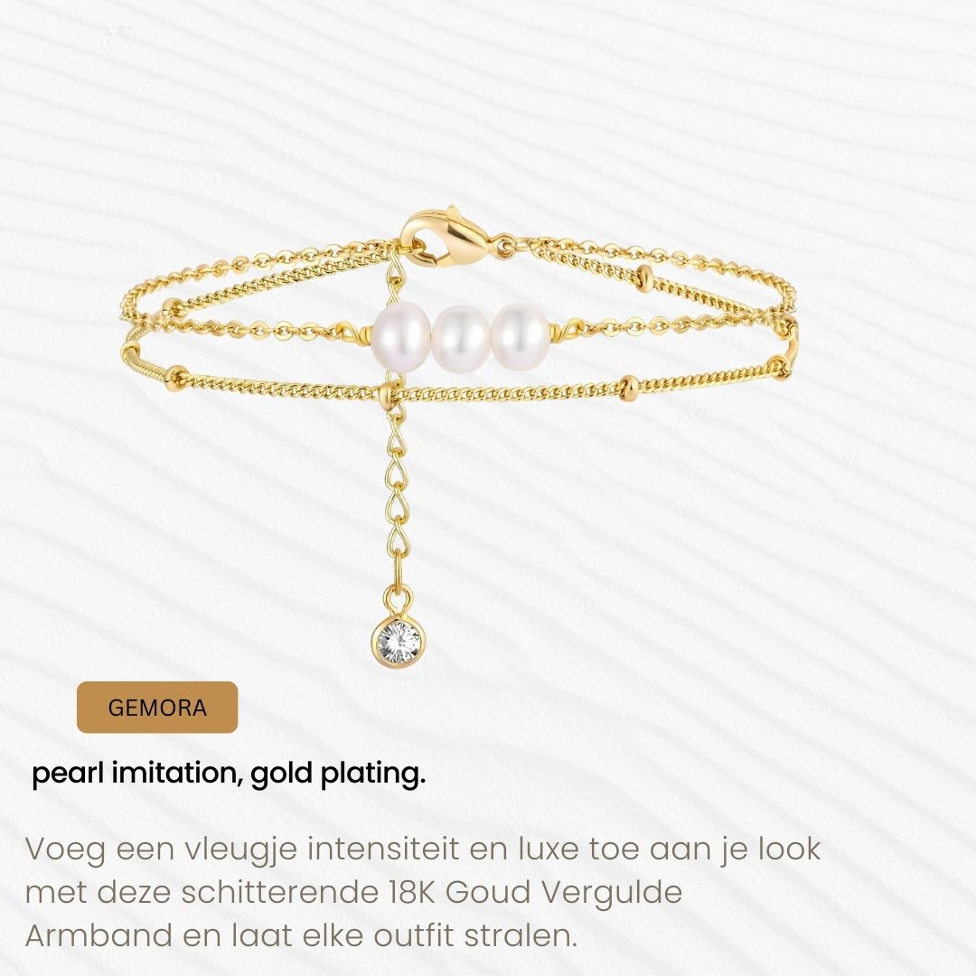 Gemora Special - 18K Goudvergulde "Intensity" Armband