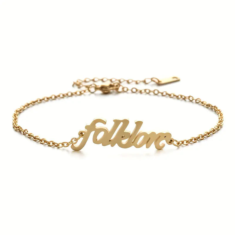 Real Gold Plated O Chain Stainless Steel Anklets